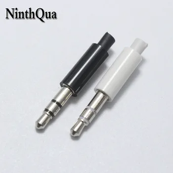 

10pcs 3.5mm 3 pole Stereo Plug Nickel Plated Repair Headphone Male Plugs with Rubber Tubing Tail Headset Connector