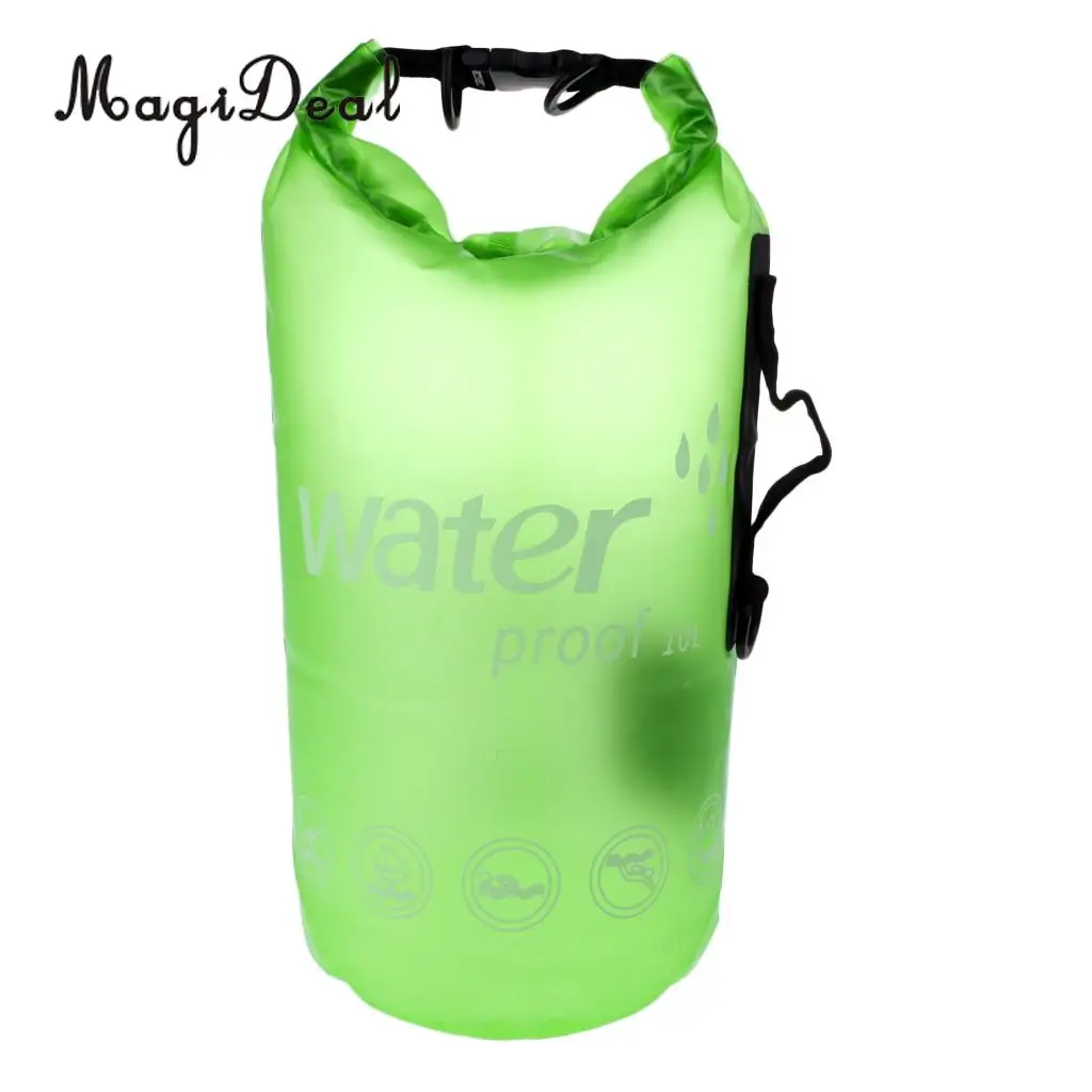 10L Waterproof Dry Bag Swimming Rafting Kayaking Boat Canoe Backpack Swimming Dry Sack for Surfing Sailng Scuba Diving Floating