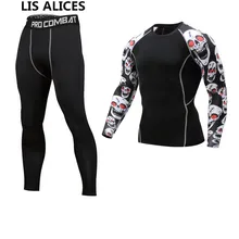 Высокое качество новое термобелье мужские комплекты нижнего белья компрессионное флисовое быстрое потоотводящее Термобелье Нижнее белье Мужская одежда