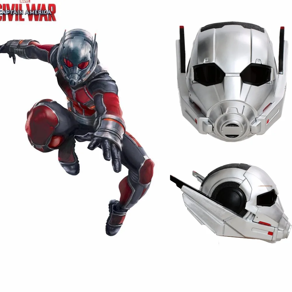 Captain America 3 Civil War Ant Man Helmet Mask PVC Cosplay Prop Halloween