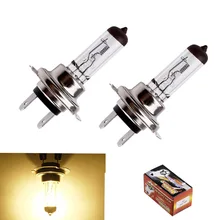 2 шт. H7 24 V 70 W 4300 K желтый противотуманные галогеновые лампы дневного света Бег Автомобильные светодиодные лампы фар автомобильный Стайлинг автомобиля фары