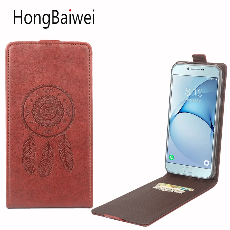 

Cover for Samsung Galaxy A8 2016 Case Leather Mandala Paisley Pattern Vertical Flip Luxury Phone Case for Samsung A8 2016