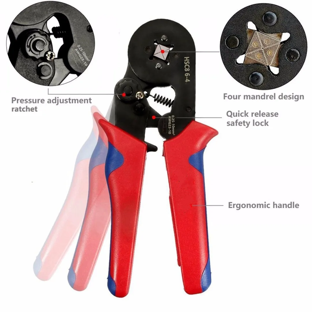 1200pcs Cable Crimp Wire Pliers with Wire Crimp Connection Terminal Hand Crimper Pliers Tool Kit
