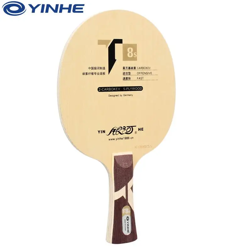 Подлинная yinhe Galaxy T-8S ракетка для настольного тенниса(5 деревянных+ 2 карбокев) ракетка для пинг-понга