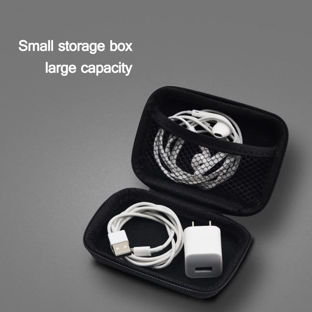 Alwup чехол для наушников, сумка, портативные наушники-вкладыши, жесткий ящик для хранения карт памяти, USB кабель, оригинальная мини-сумка для наушников