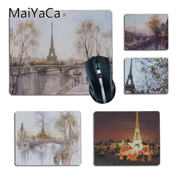 

MaiYaCa New Designs Hand Painted Eiffel Tower Scenery Gamer Speed Mice Retail Small Rubber Mousepad Size 18x22cm 25x29cmMousepad