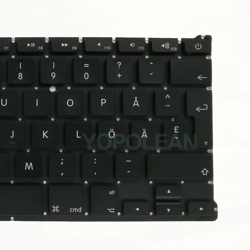3 предмета в комплекте, новинка, для Macbook Air 1" A1466 A1369 Швеция шведская клавиатура с Подсветка 2011- лет