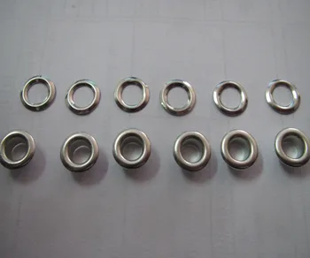 

free shipping inner size 6mm brass corn nickel-free white garment eyelet silver color clavus for apparel 1000set