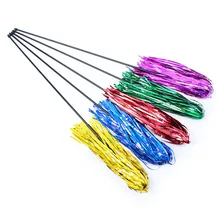 1pcs Colorful Ribbons Pet Cat Toy With Wand Interactive Cat Feather Toy For Training Dog Cats