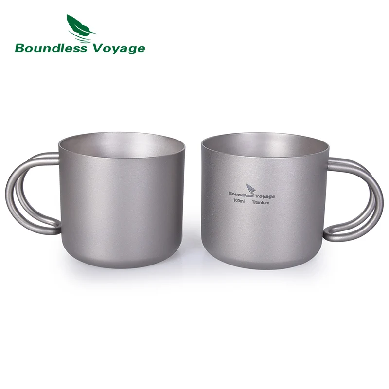 Sin límites viaje 100 ml de doble pared taza de agua interior al aire libre vino taza de café Camping Picnic diario Vasos