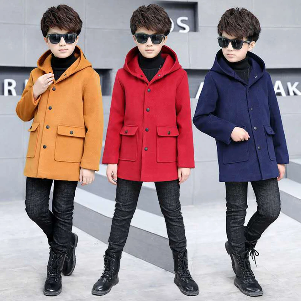 

Autumn Winter Baby Boys Jacket 2018 Boys Coats Children Jacket Kids Hooded Warm Outerwear Coat For Boy Clothes 4 6 8 10 12 13Yrs