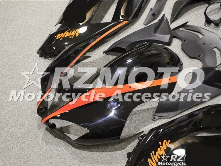 Мотоциклетный обтекатель abs комплект для Kawasaki Ninja ZX6R 636 2007 2008 корпусные детали плесень черный ACEKITS Магазин № 0042