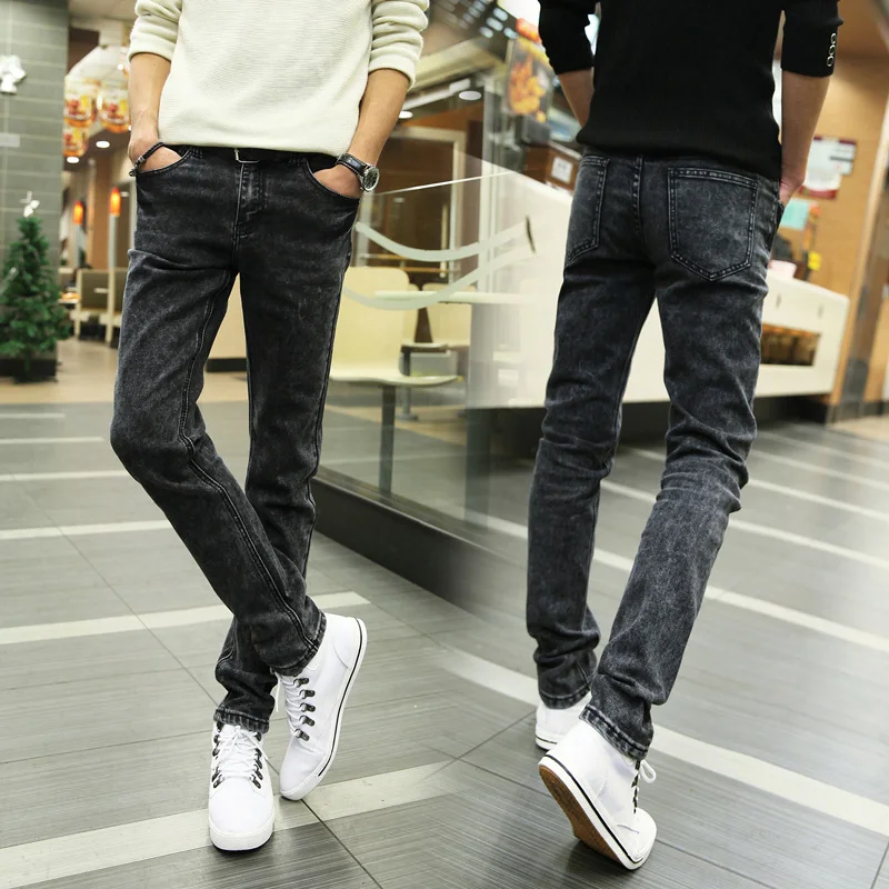 Gray font b Mens b font font b Jeans b font 2017 New font b Men