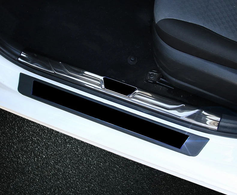 Lsrtw2017 металлические края машинной двери накладки на пороги планки для Kia Rio X Line Kx крест K2 Рио аксессуары для интерьера
