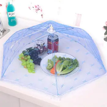 

Foldable Umbrella Food Cover Mesh Screen Food Cover Tent Protector Umbrella Screens to Keep Bugs And Flies Away From Food at Pic