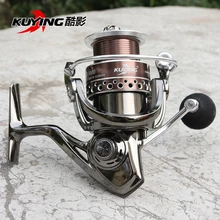 KUYING XD 13+1 Bearing Spinning Fishing Reel Pre-loading Fish Wheel Coil Vessel Metal Spool Long Distance Throwing Free Shipping