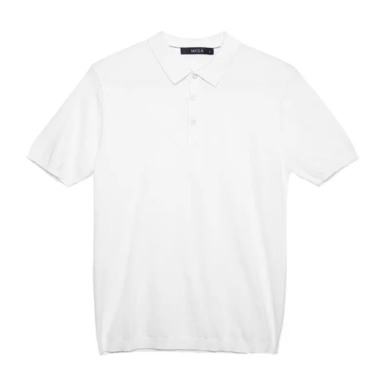 2018 Summer Style Polos Men Sweaters 100% Cotton Knitted Basic Short Pullovers Male Tees Top Plus Size 4XL Muls Brand Breathable-8