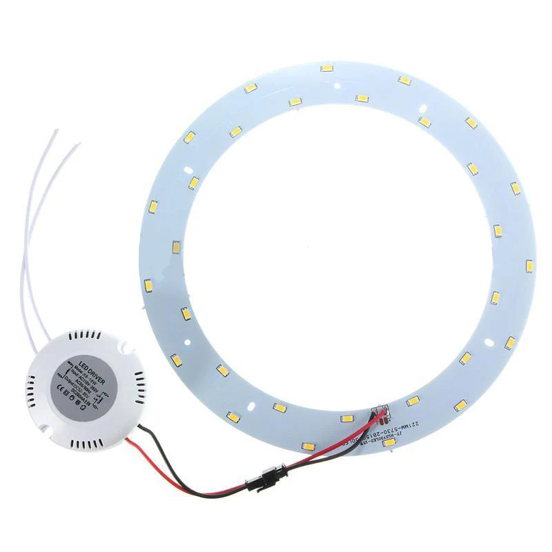 IKVVT 5730 SMD 8-33W LED Panel Annular Ceiling Light Fixtures Lamp White/Warm White