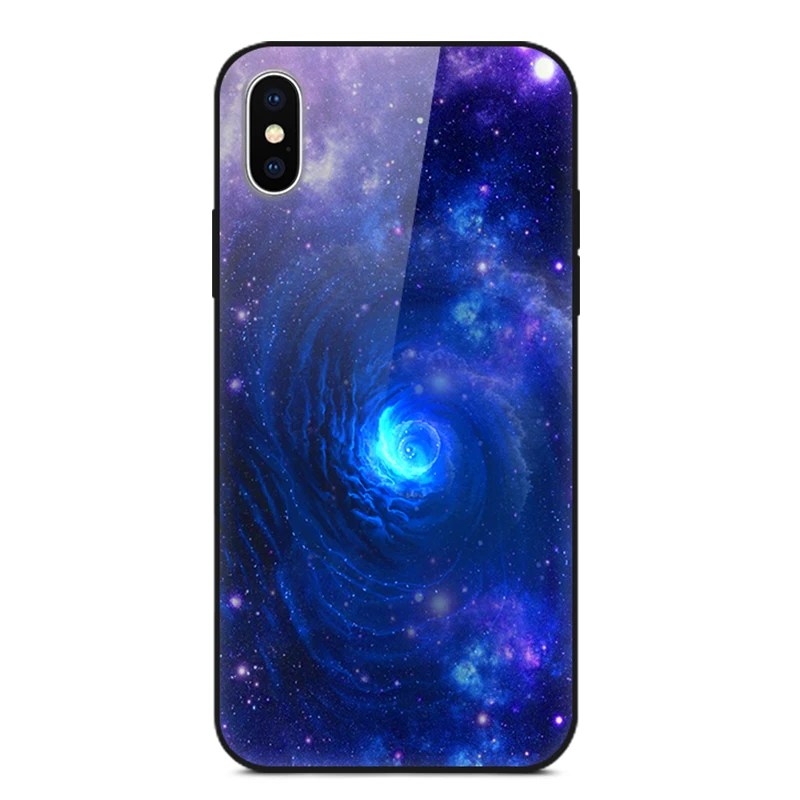 Забавный Звездный чехол для телефона IPhone X S макс. закаленное стекло чехол для iPhone X S Max защитная задняя крышка XSMax Funda Coque Shell