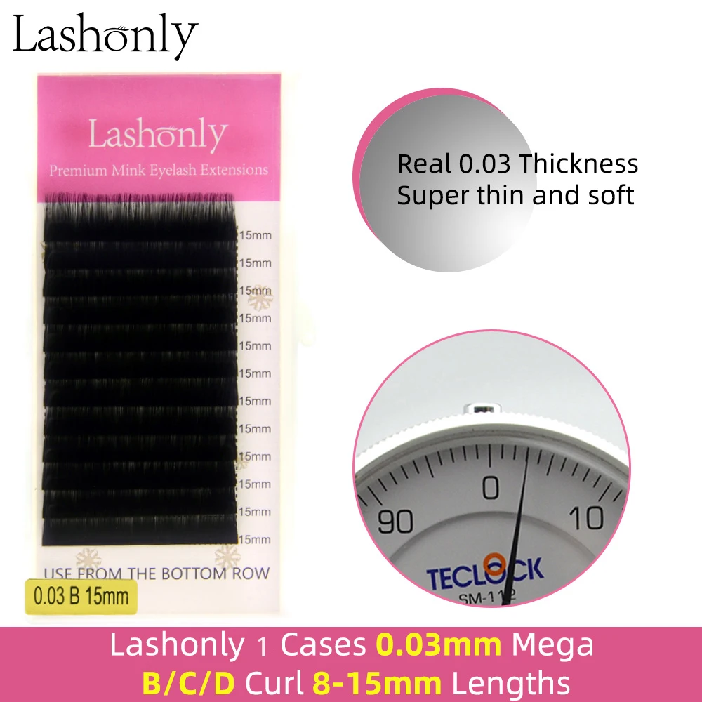 Lashonly 8~15mm Mixed Natural Individual Eyelash Extension Soft Fake False Lashes By qeelasee Quality Makeup Tool Cilios | Красота и