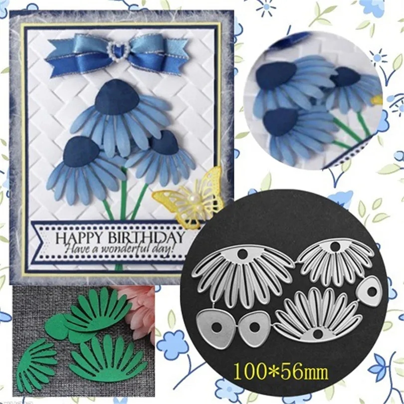 

Daisy Flower Dies Stencils Metal Cutting Dies DIY for Craft Dies Scrapbooking Album Etched Embossing New Dies for 2019 Arrival