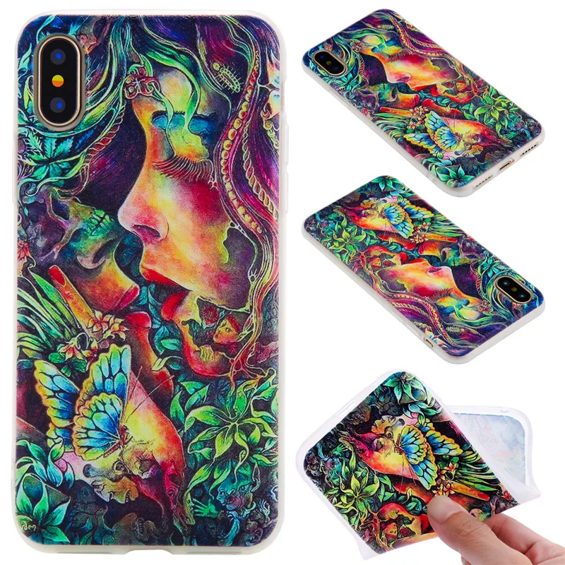 TopArmor Relief TPU case for iphone x---kiss pattern | Мобильные телефоны и аксессуары