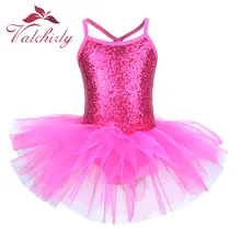 Disfraz de hada bailarina para fiesta de graduación, vestido de flor de lentejuelas para niños, Ropa de baile para niñas leotardo de Ballet y gimnasia, tutú