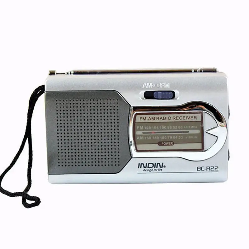 

Morning Walkman Speaker Player BC-R22 Portable AM / FM Radio Receiver Built-in Speaker Mini Radio New Year's Gift