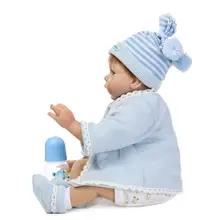 55 см милые свадебные подарки для Reborn Куклы принцессы для девочек и мальчиков сопровождать Игрушечные лошадки силиконовые Куклы Рождество подарки на день рождения для детей