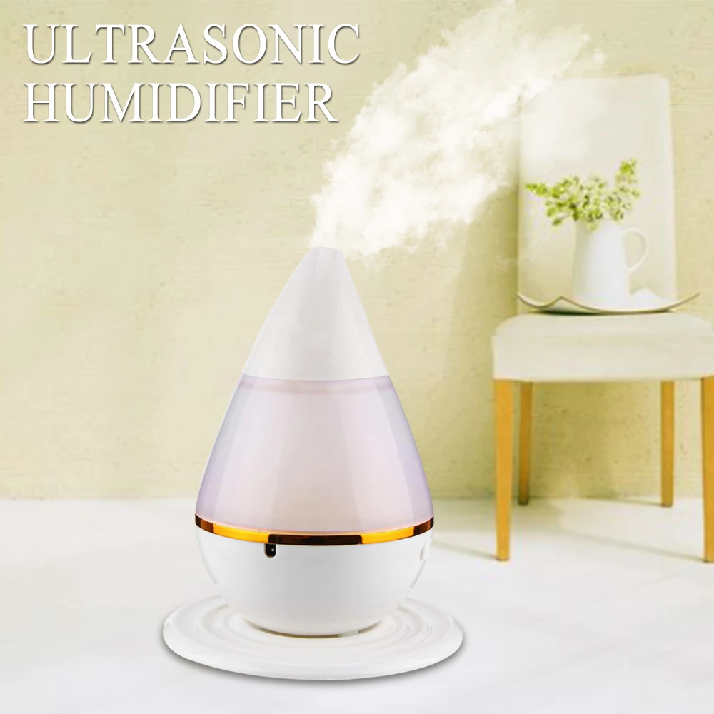 

200ml 2W Ultrasonic Aroma Humidifier Air Essential Oil Diffuser Smart Home with LED Light Purifier Atomizer Refresher for Home