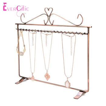 

Iron Earrings Racks Necklaces Jewelry Storage Racks Princess Earrings Jewelry Display Stand European Style 20 Hook