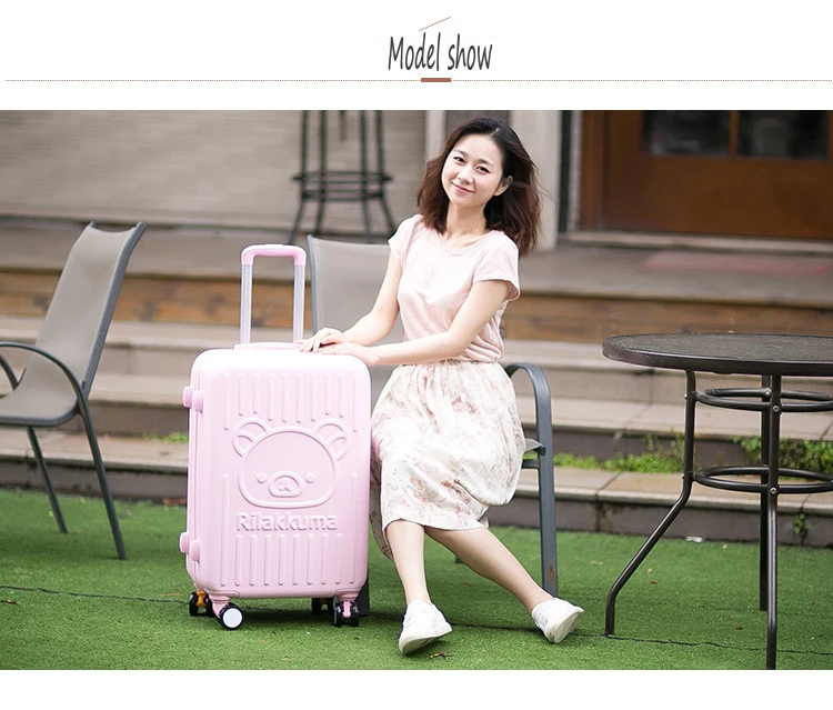 GraspDream 20"24" carry-on Suitcase with wheels Girl and kids pink luggage bag travel bag trolley case bags children's suitcases