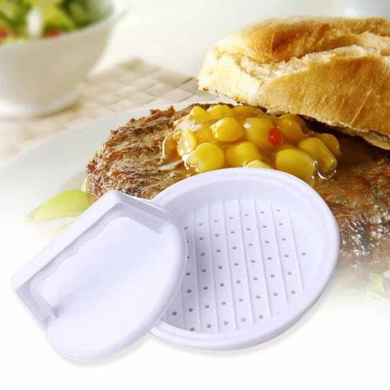 

1pc Hamburger Mold Multi-function Sandwich Meat Kitchen Barbecue Tool DIY Home Cooking Tools White