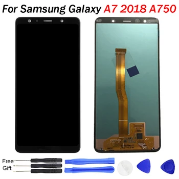 

For SAMSUNG GALAXY A7 LCD Display A7 2018 A750 A750F Screen SM-A750F Display Touch Screen Digitizer Assembl For SAMSUNG A750 LCD