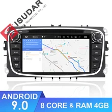Isudar Car Multimedia player Android 9 GPS Autoradio 2 Din Per FORD/Focus/Mondeo/S-MAX/C-MAX /Galaxy RAM 4 GB 32 GB Radio DSP DVR