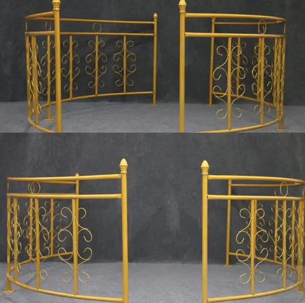 

New hot sale wedding props arc iron fence road lead European wedding stage T stage fence arch decoration
