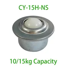 CY-15H-NS Stud Montar unidade de transferência de Bola, 15kgs capacidade de carga de 5/8 “bola De plástico de Nylon concha de aço rolamento de esferas de transferência