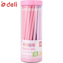 Deli 25 50Pcs Pencil 2B HB Pencil Set Stationery Items Writing Standard Pencils For School Basswood