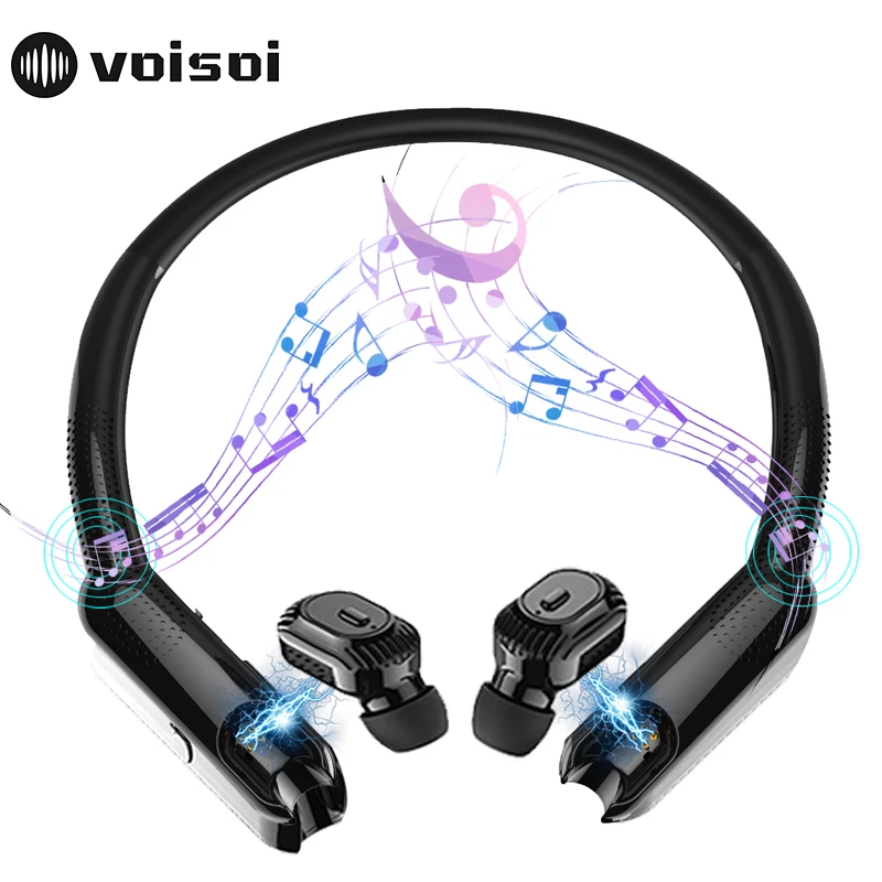 

XG10 TWS 5.0 Bluetooth Earphones including Portable Neck Radio 3D Stereo Wireless Earphone Noise Cancelling Game Sports Headset