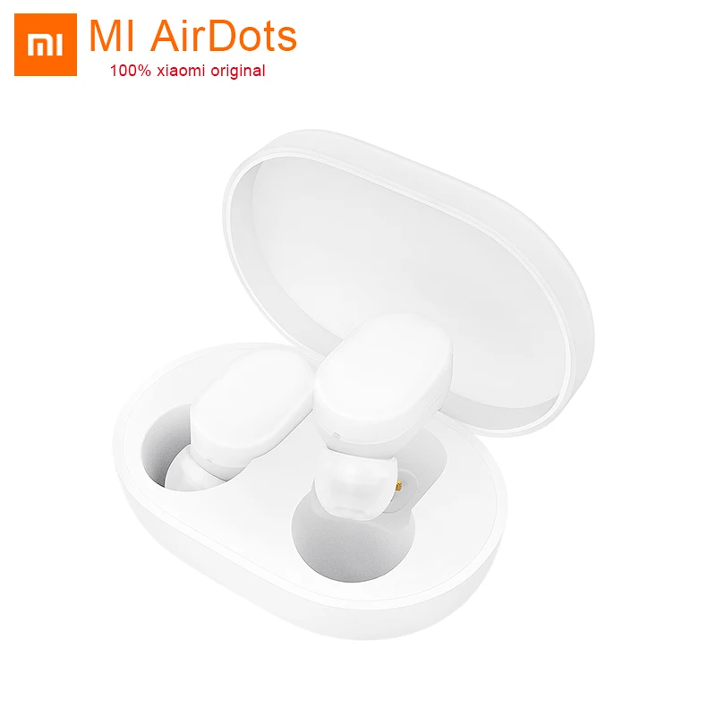 

In stock Original MI Xiaomi Wireless AirDots Bluetooth Earphone Youth Version stereo Mini Headphones With Mic Headset Earbuds