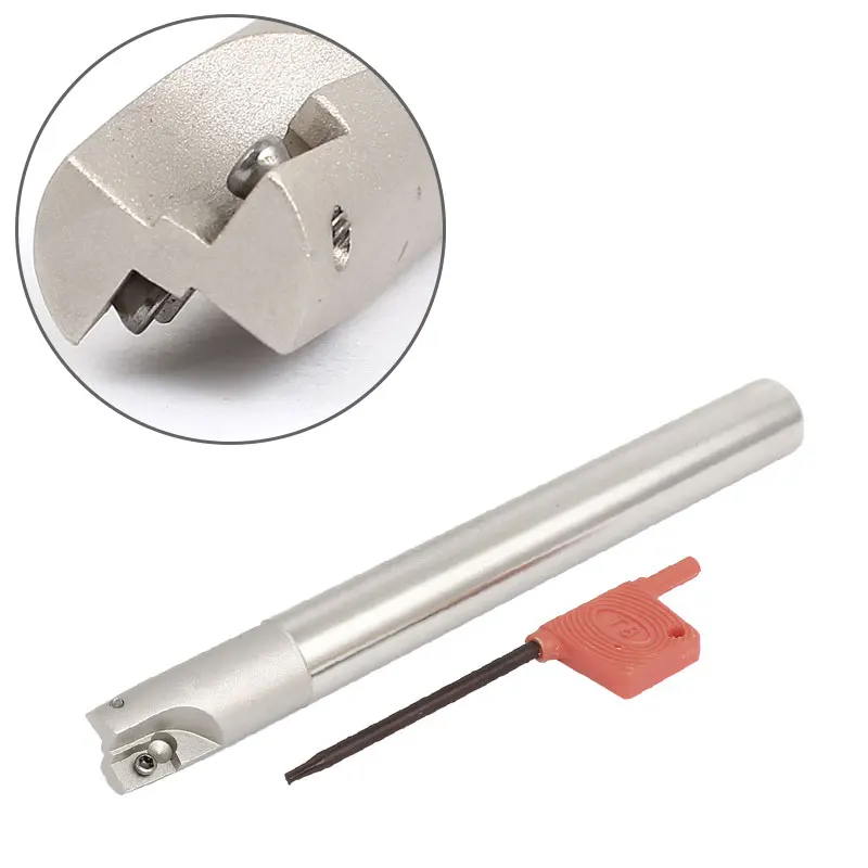 

BAP300R C16 16 150 2T Indexable End Mill Holder with T15 Wrench for APMT Insert