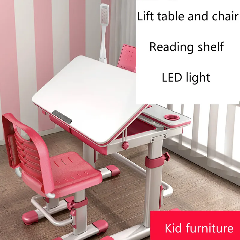 Muebles De Madera Pupils Writing Desk and Chair Combination Set Baby Workbench Kids Furniture Mesa Infantil Children Furniture