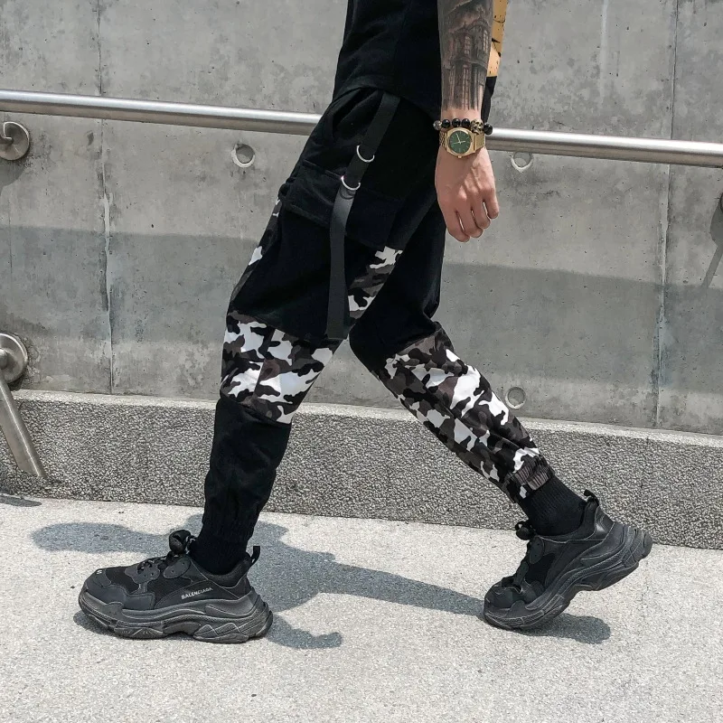  Novel ideas Splice Camo Pants ARMY CAMO HIP HOP JOGGERS Clothing Sweatpants US Size