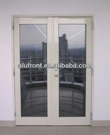 Double Leaf Aluminium Fire Rated Glass Door Tag