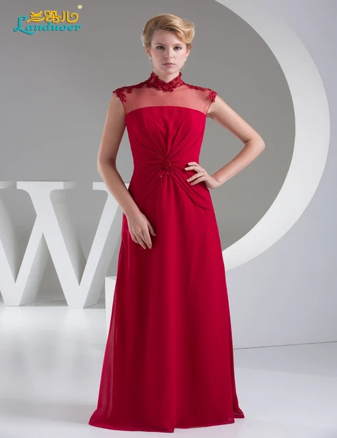 Mother of Bride Red Dress