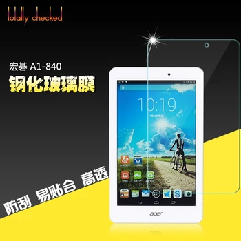 

For Acer Iconia Tab 8 A1-840 A1 840 FHD 8" Tablet + Cleaning Kit + Strong Box 50pcs/lot 9H Tempered Glass Screen Protector Film