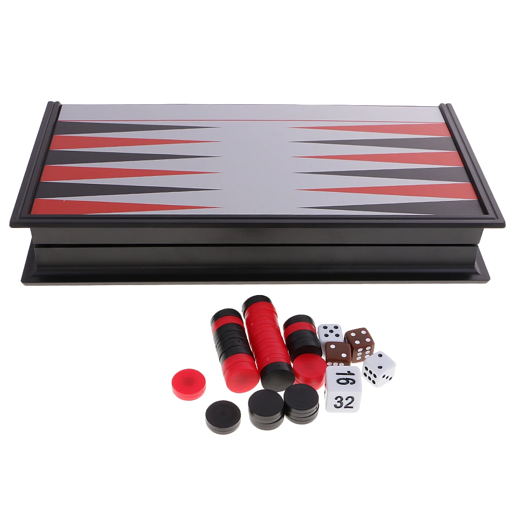 

Folding Magnetic Backgammon Chess Board Set Kids Game Toys for Pub Family Party Funny Game Supply Camping Travelling Chess Games