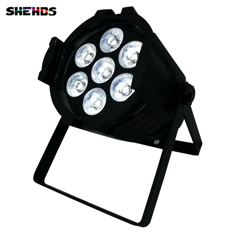 

LED Can Par 7X12W RGBW 4in1 Aluminum Alloy Casting High Power Strobe Effect DMX512 DJ Disco Equipment