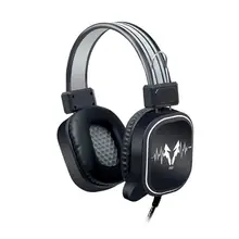 VODOOL DS-100 USB Проводные Игровые наушники светодиодный RGB Освещение за ухо геймер гарнитура с микрофоном для ПК ноутбука Xbox One PS4 игры