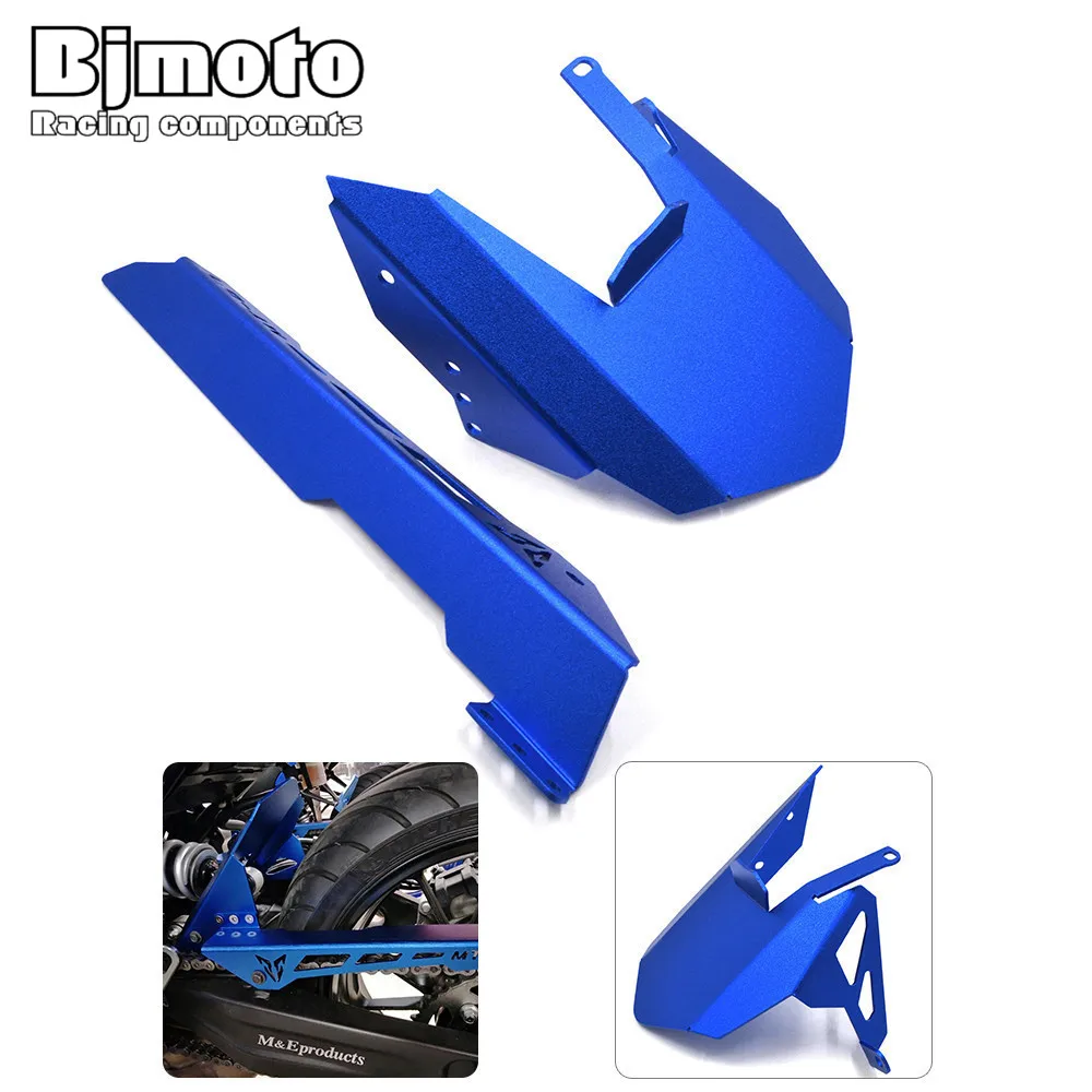 Алюминиевое заднее крыло мотоцикла Bjmoto CNC и крышка цепи для Yamaha MT07 FZ07 MT FZ 07 2013 2014 2015
